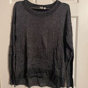 GAP sparkly crewneck sweater. Straight fit, slightly slim.